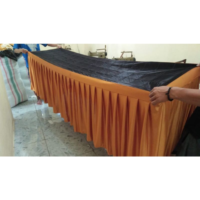 cover meja rapat ukuran 180x60