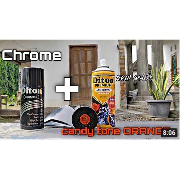 Paket Diton Chrome Smoke Orange 9305 9128 Candy Tone Kendi Oren Orens Oranye Clear Gloss