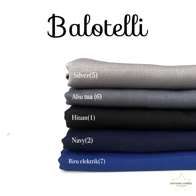 Bahan Bintang Fabric Kain Baloteli Polosan 1 meter-6