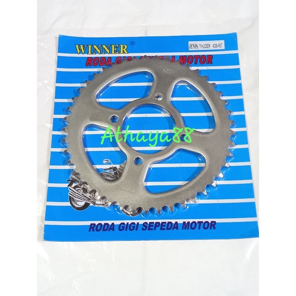GEAR GIR BELAKANG SUZUKI THUNDER 125 428 45T WINNER