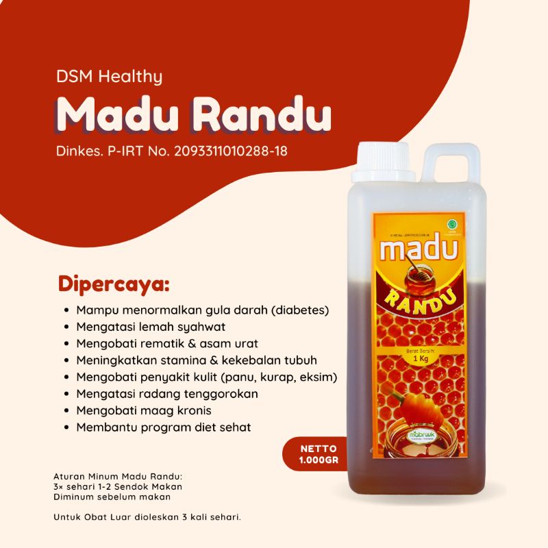 

DSM Healthy - Madu Randu Mabruuk 1000 Gr