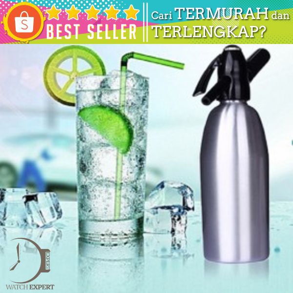 BISA COD DIY Botol Pembuat Soda Siphon Maker Bartender CO2 1 Liter - AFFORANY SD-MY