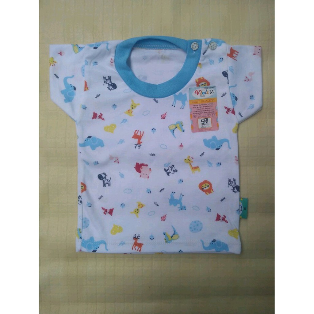 kaos oblong bayi katun SNI per 4pcs kaos bayi halus murah