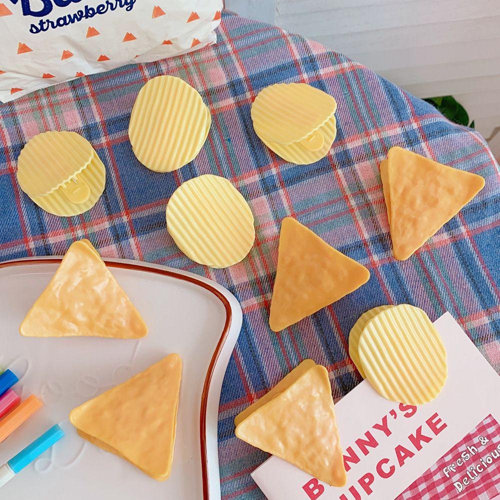 Lanfy Klip Penyegelan Korea Ins Siswa folder Kentang Bentuk Keripik Snack Test Kertas Penyimpanan folder