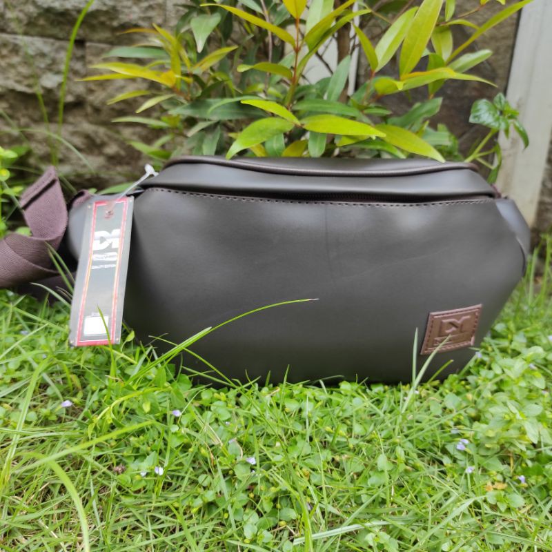 Water Proff 92℅ TAS PRIA ORIGINAL DM  TAS SELEMPANG PRIA - WAIST BAG PRIA TAS PRIA KULIT PU PREMIUM