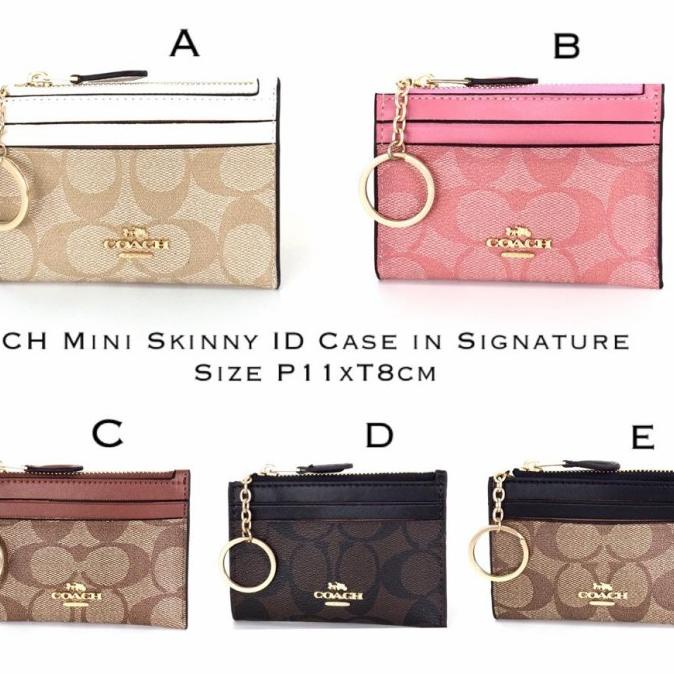 

Office & Stationery | Document Organizer | Tempat Id Case Coach Mini Skinny Id Badge Key Ring | Best Seller