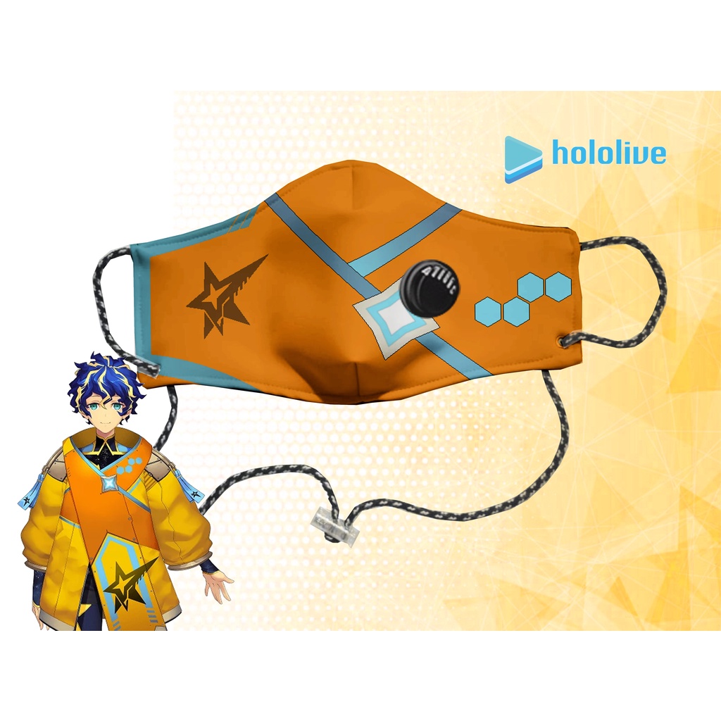 MASKER KAIN N95 2PLY HOLOLIVE ASTEL LEDA