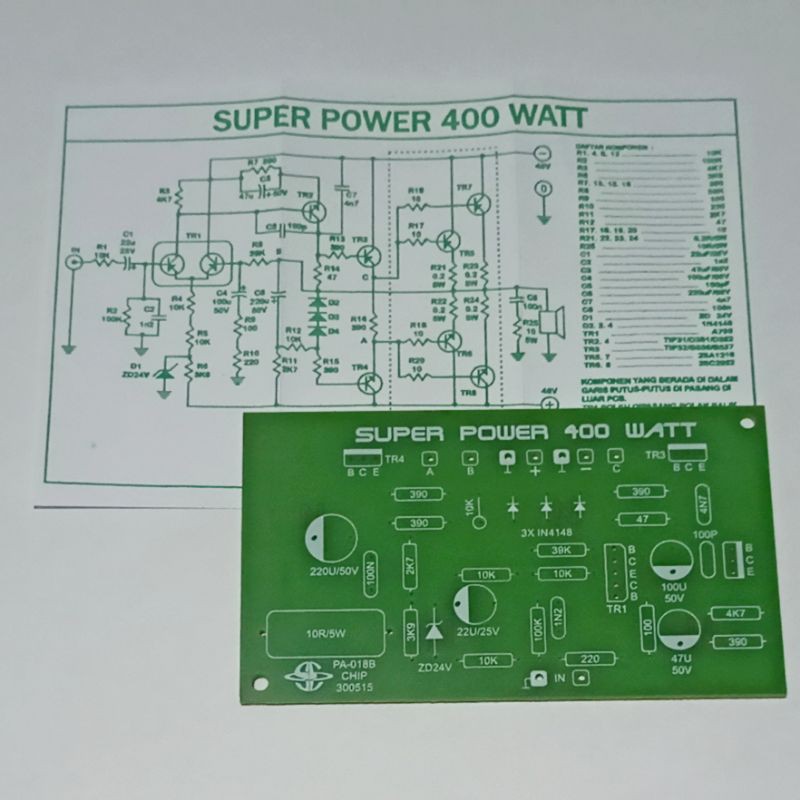 PCB Power 400 Watt Saturn PA 018B