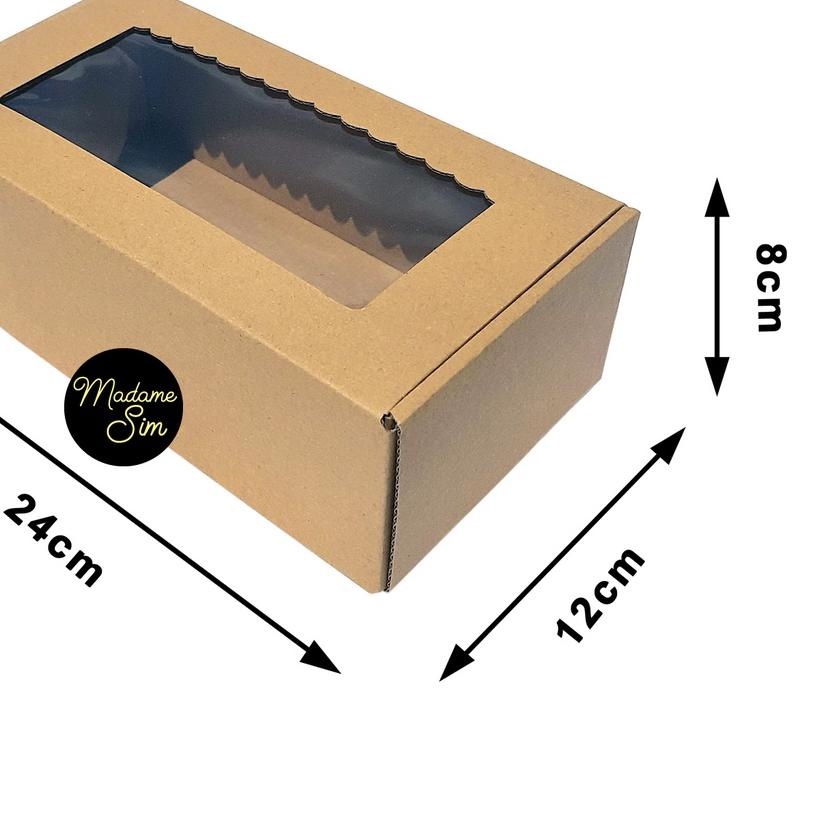 

♜ KOTAK KUE - CAKE BOX - DUS BOLU 24 x 12 x 8 CM - MS-08 (ISI : 10 PCS) ✹