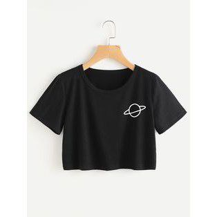 Clothing May - Crop Top Simple Kaos Distro Croptop Atasan Krop Top Wanita Cewek Viral19:54