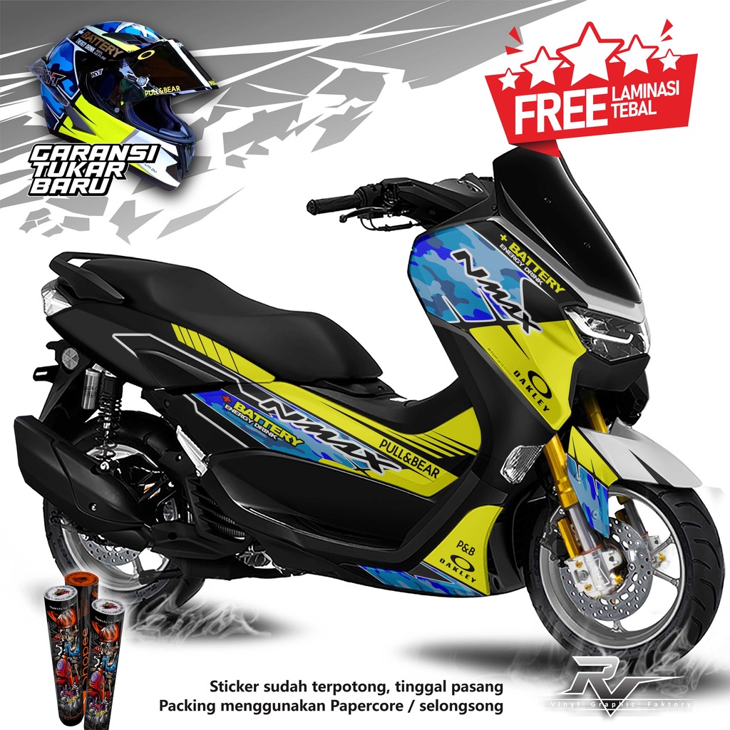 (NEW DESAIN) N22 Decal stiker Stiker New Nmax 2022 / Nmax old Full Body - Setriping Striping Custom 