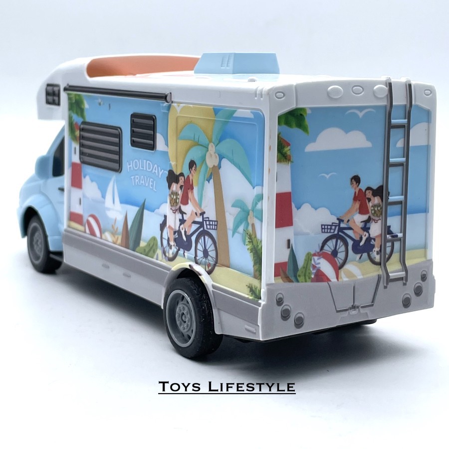 Mainan Mobil Remote Control Camping Van Mobil Camping Skala 1:32