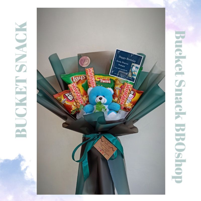 bouquet ciki cokelat boneka buket snack buket cokelat bboshop