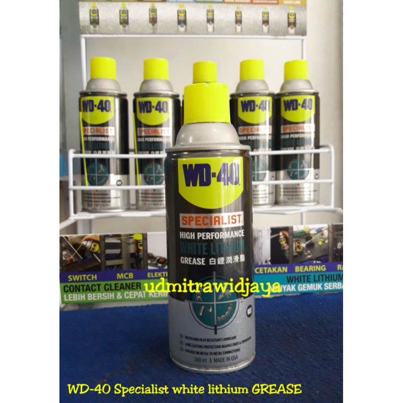 WD 40 WD40 WD-40 Specialist white lithium grease spray tahan panas Grease semprot pelumas bearing