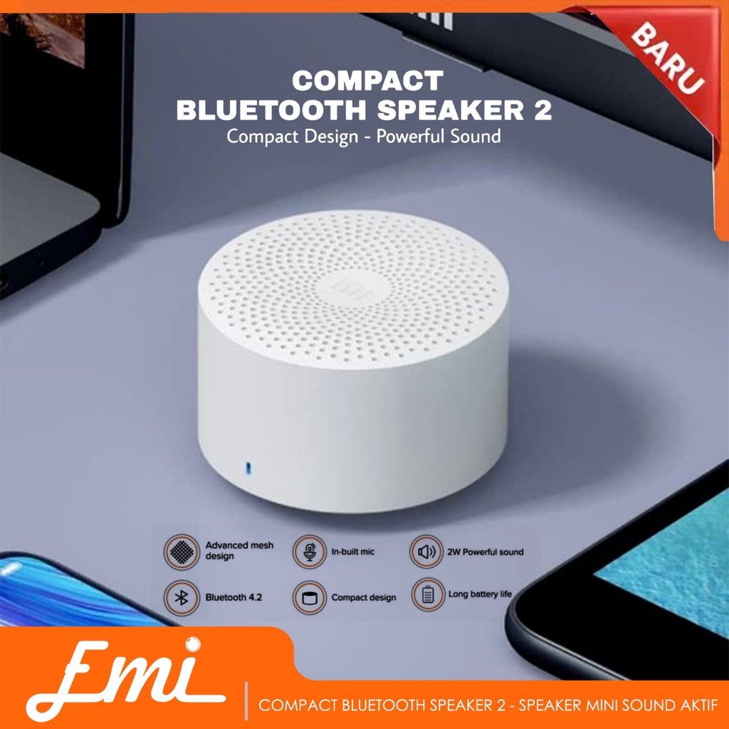 Mijia Compact Speaker Bluetooth Gen 2 - Speaker Mini Sound Aktif