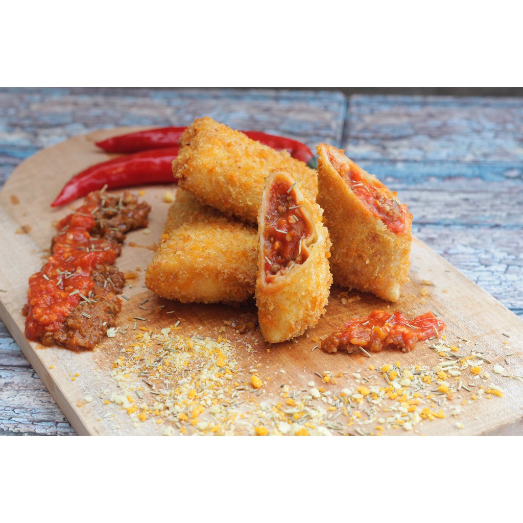 

Spicy 'O Nice (risoles bolognaise saus pedas) ready to eat
