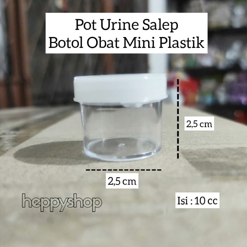 Pot Urine Salep Botol Obat Mini Plastik