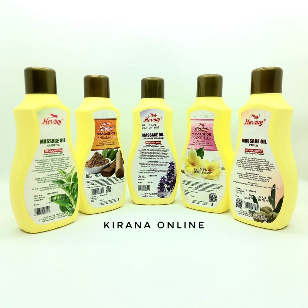 Heviny Massage Oil 350 ML & 1L / Minyak Pijat Badan