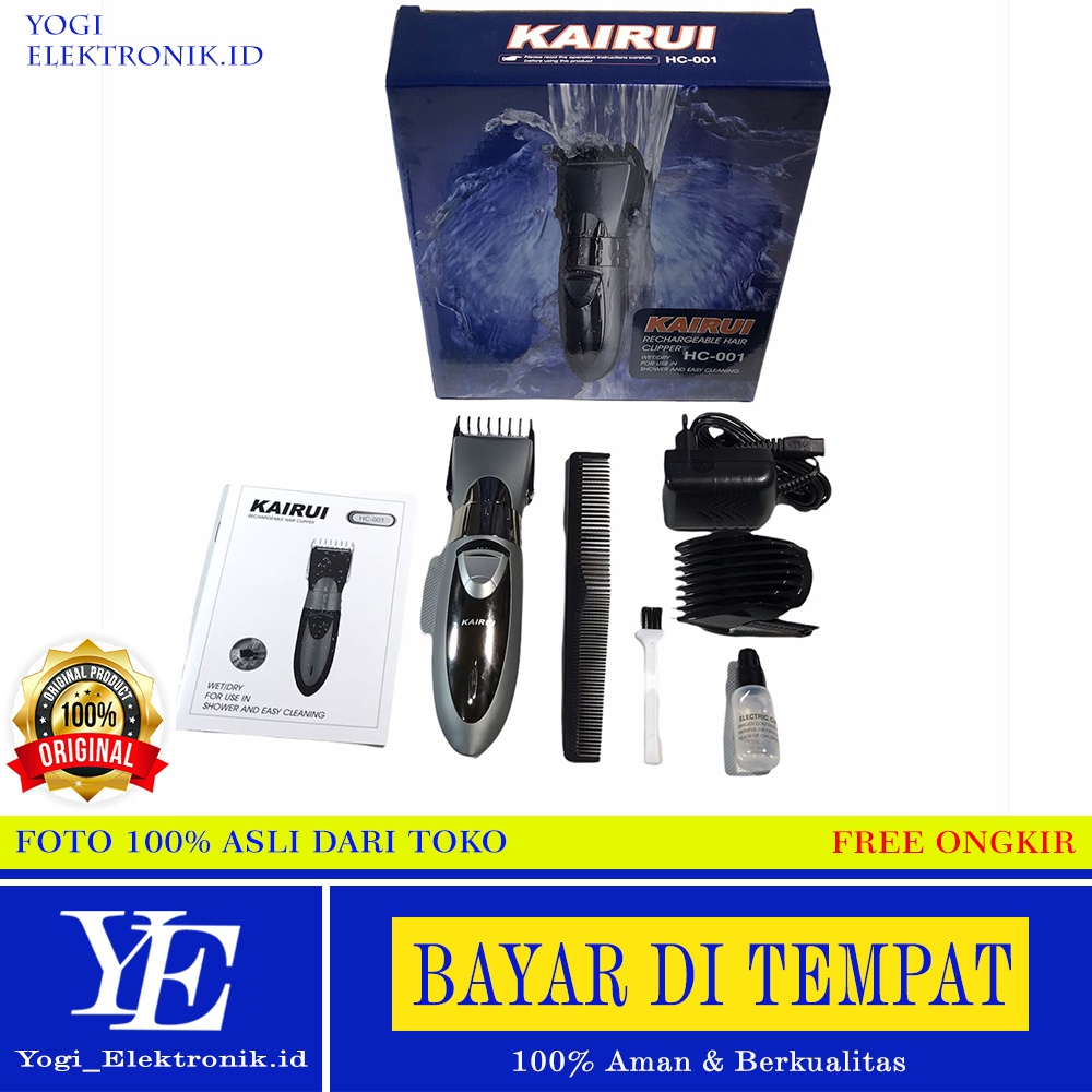 KAIRUI Electric HC-001 Alat Pencukur Rambut Super Kencang