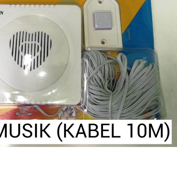 ♘ Bel Pintu Rumah / Door Bell ATN / Bel Musik 12 Lagu Pakai Kabel ♟