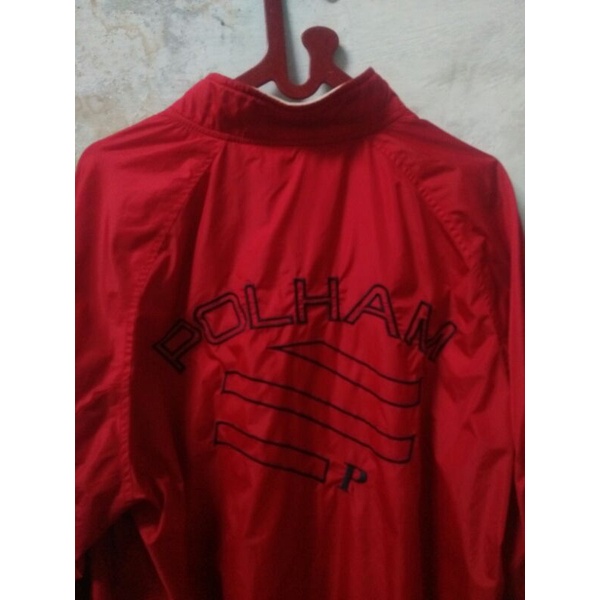 jaket bomber polham logo bekas second preloved branded
