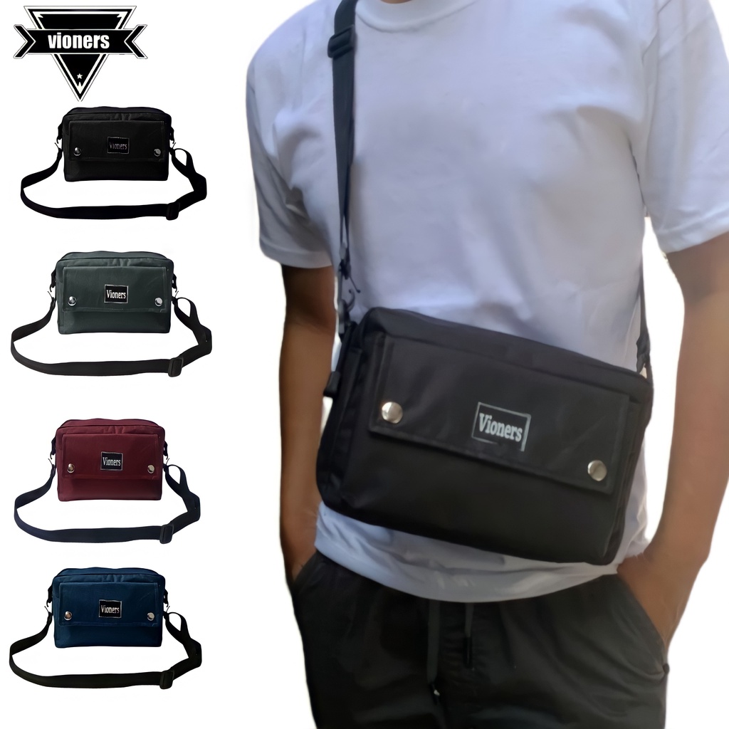 TAS VIONERS  SELEMPANG COWOK DISTRO KEREN TERBARU 2022 SLEMPANG PRIA WANITA POLOS BAHU KEKINIAN