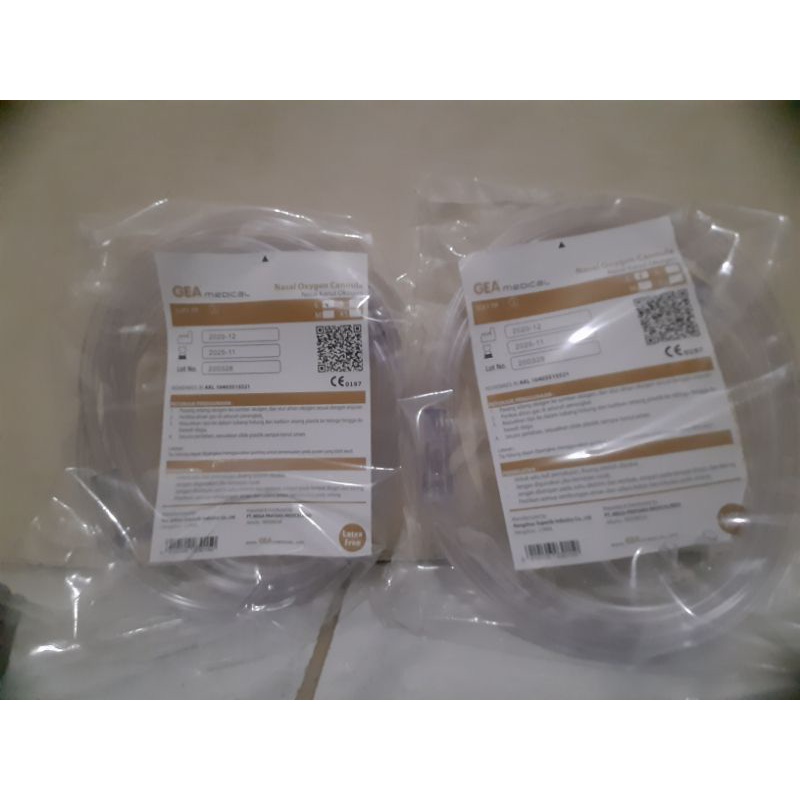 Selang Nasal Oxigen Dewasa GEA / Nasal Oxigen Cannula Dewasa