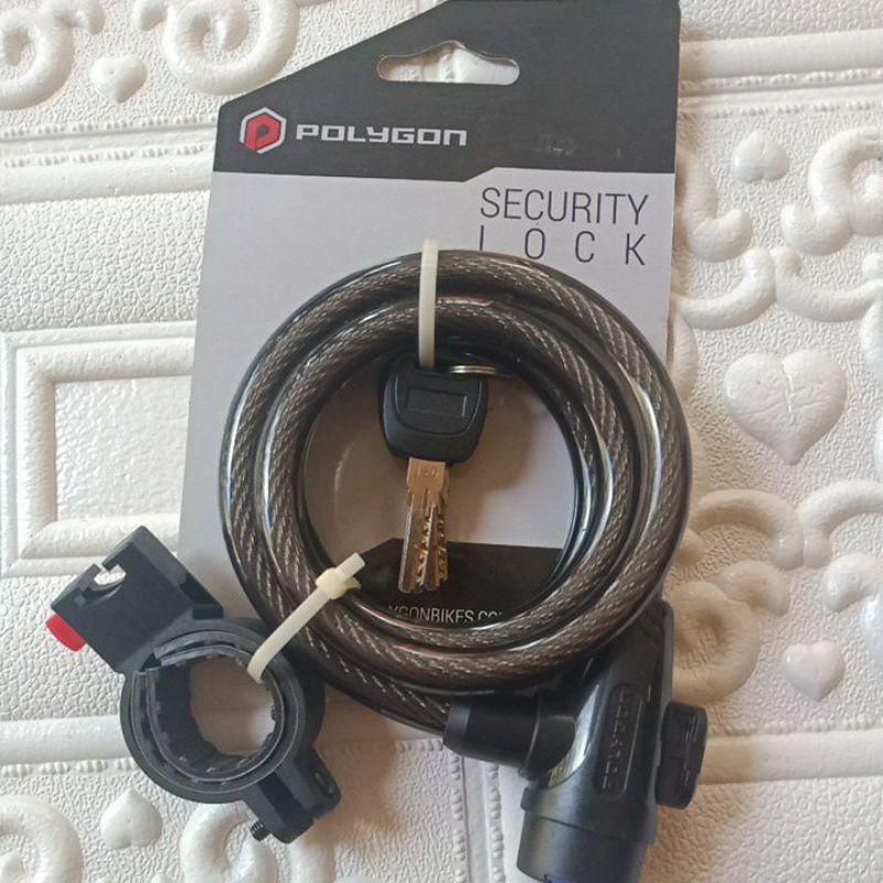 KUNCI SEPEDA POLYGON SECURITY LOCK SPIRAL POLYGON