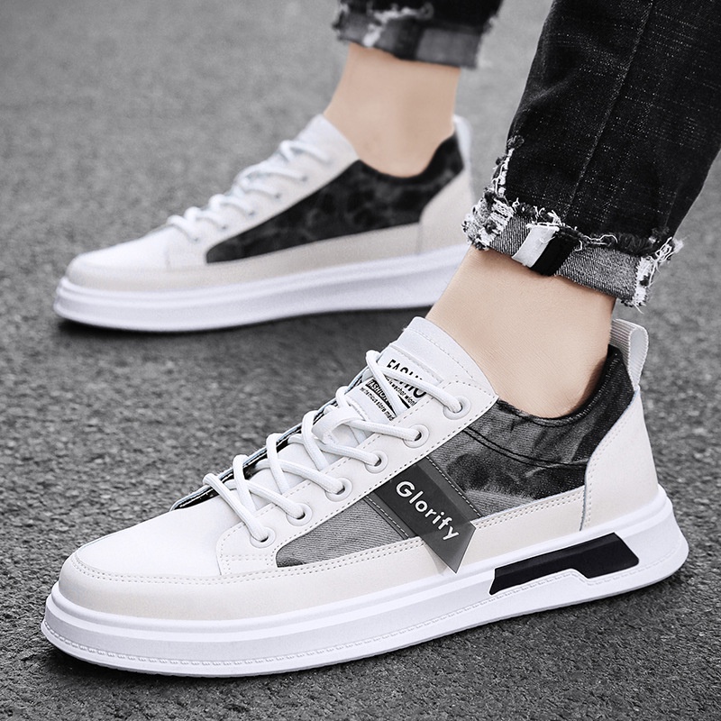 Beijing Kain Sepatu Pria 2022   Low-Top Putih Kasual Kanvas Pria Sepatu Kerja Remaja fashion Sepatu