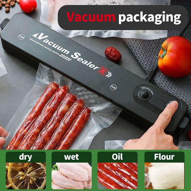 Vacum Sealer Vacum Makanan Plastik Makanan Portable Ada Timer FREE Vacuum Bags