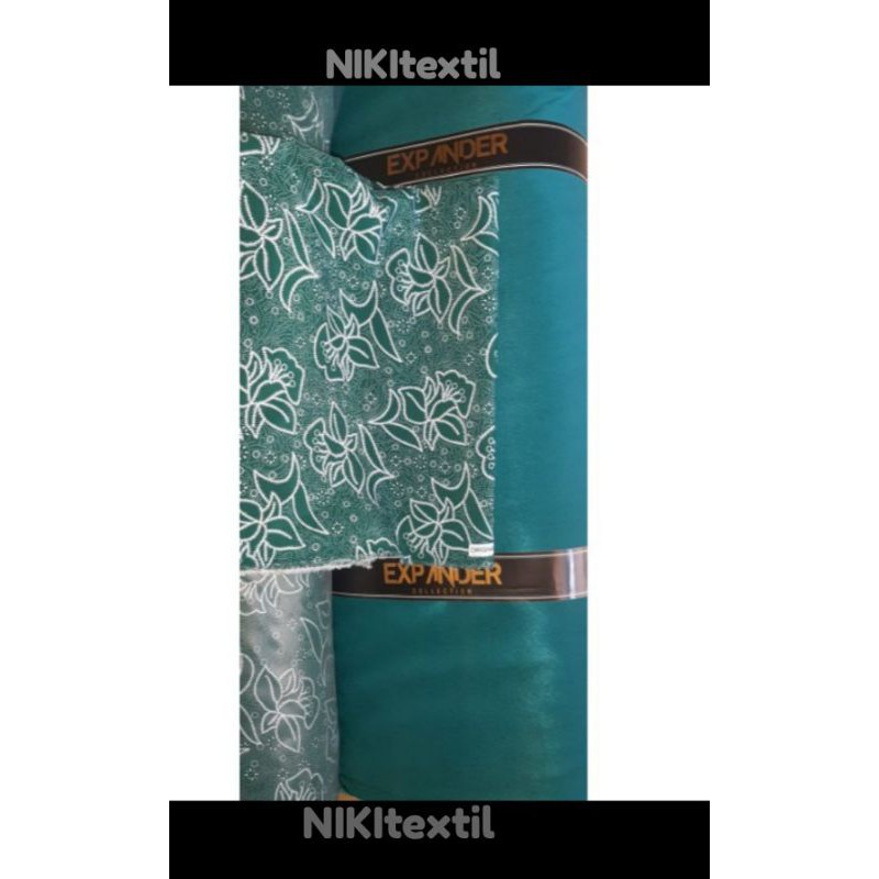 Kain Polos untuk setelan batik pkk hijau tosca