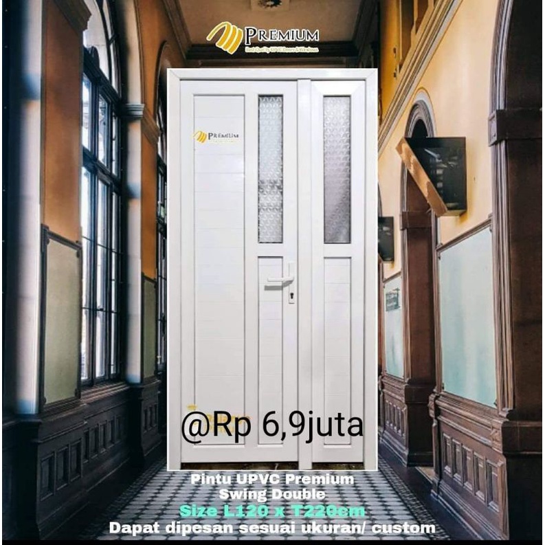 upvc pintu Double swing opening 120*220cm
