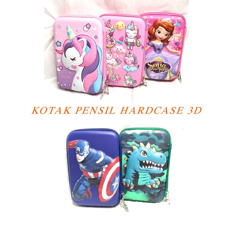 

LaviaBags_Kotak Tempat Pensil Hardcase Anak-Anak Timbul 3D Import