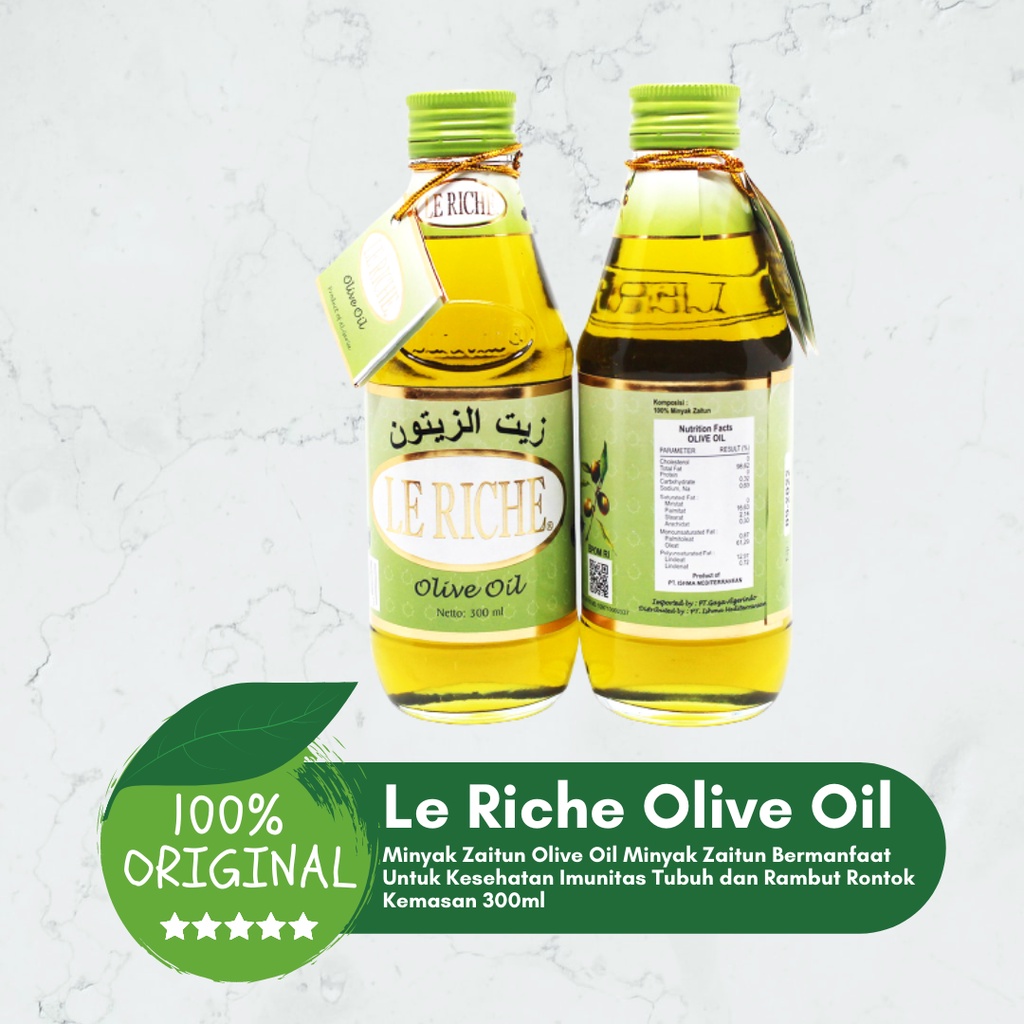 

Minyak Zaitun Olive Oil Le Riche Le Richi Leriche 300 Ml