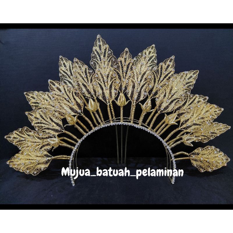 Sunting Mahkota Hiasan Kepala Aceh Bando Melayu Trap Asli