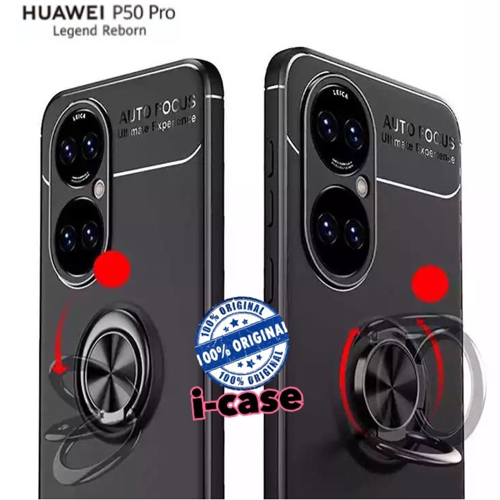 Soft Case P50 Pro With iRing Stand casing cover Huawei P 50 P50Pro
