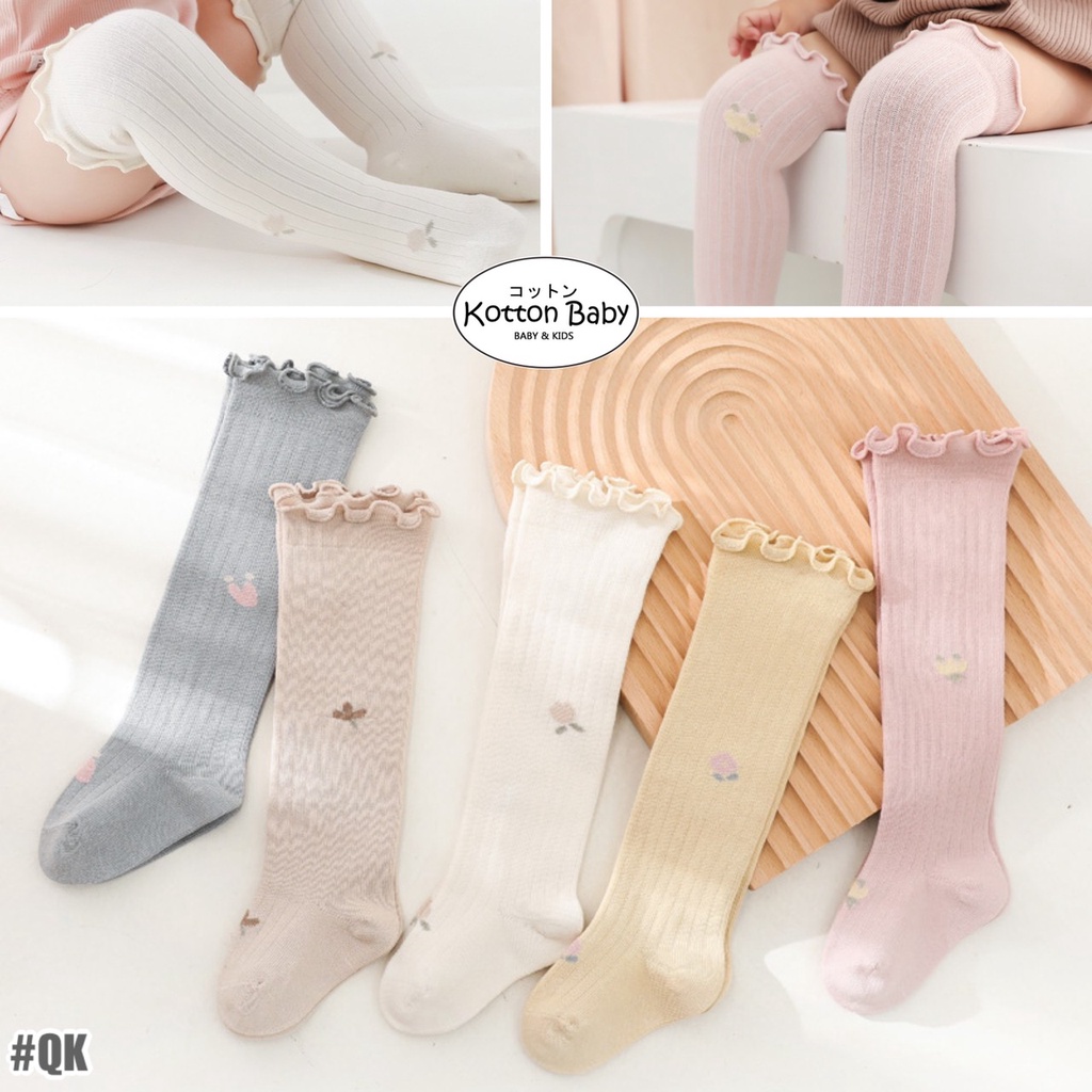 0-3 thn | KAOS KAKI BAYI ANAK IMPOR NEWBORN SOCKS PEREMPUAN catalog QN QK