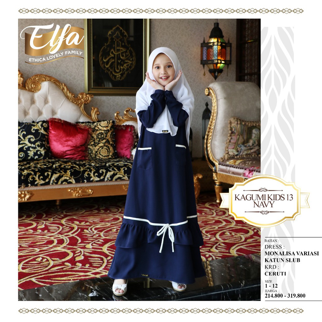 25 Trend Terbaru Ethica  Model  Baju  Gamis Anak  Terbaru 