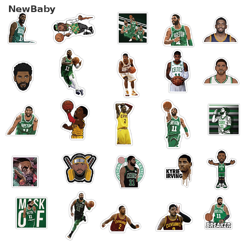 50pcs Stiker graffiti Bintang Messi / James / Kobe / Curry Bahan PVC