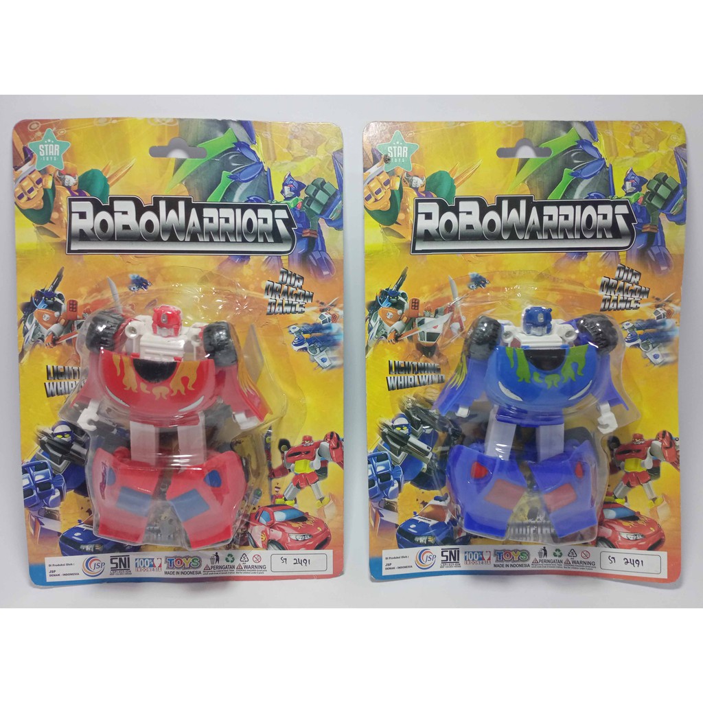 MAINAN ROBOT TRANSFORMER Robot Mobil RoboWarriors