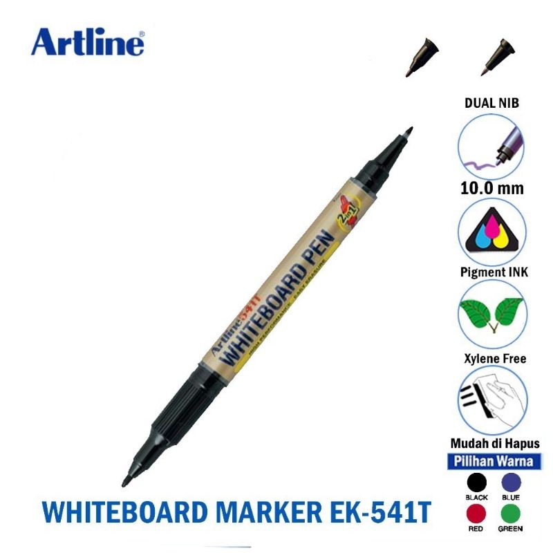 

ARTLINE Spidol Whiteboard Marker EK-541T 541T Twin Dual Nib 0.4 - 1.0 mm