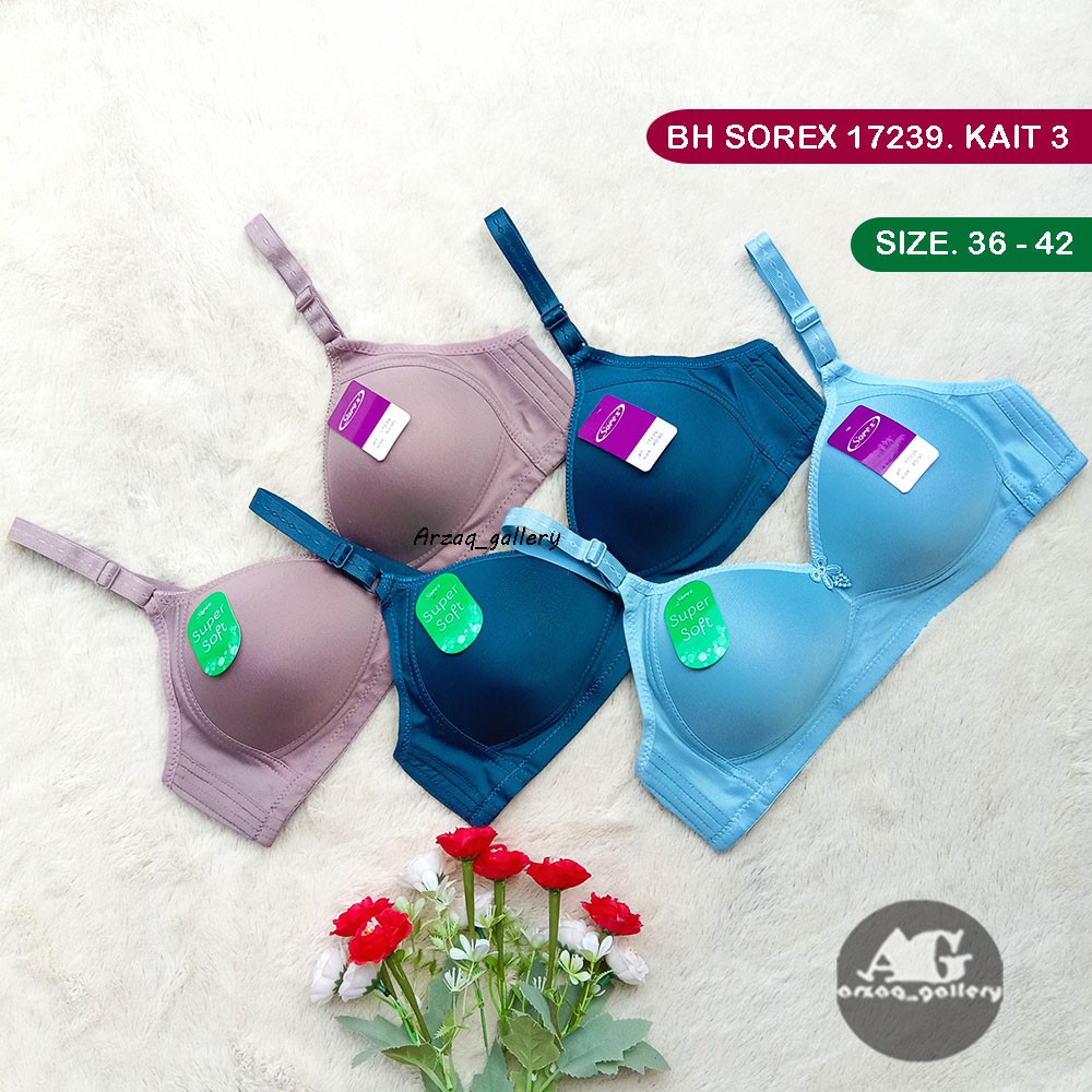 BH SOREX 17239 | Bra Wanita Sorex | Bh Busa Tanpa Kawat Kancing 3 | Bra | Pakaian Dalam Wanita | Bh | Sorex