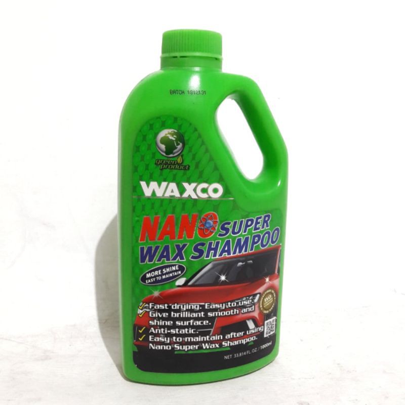 Waxco Nano Super Wax Shampoo 1000ml Pembersih Cuci Pengkilap Mobil Anti UV karat Air
