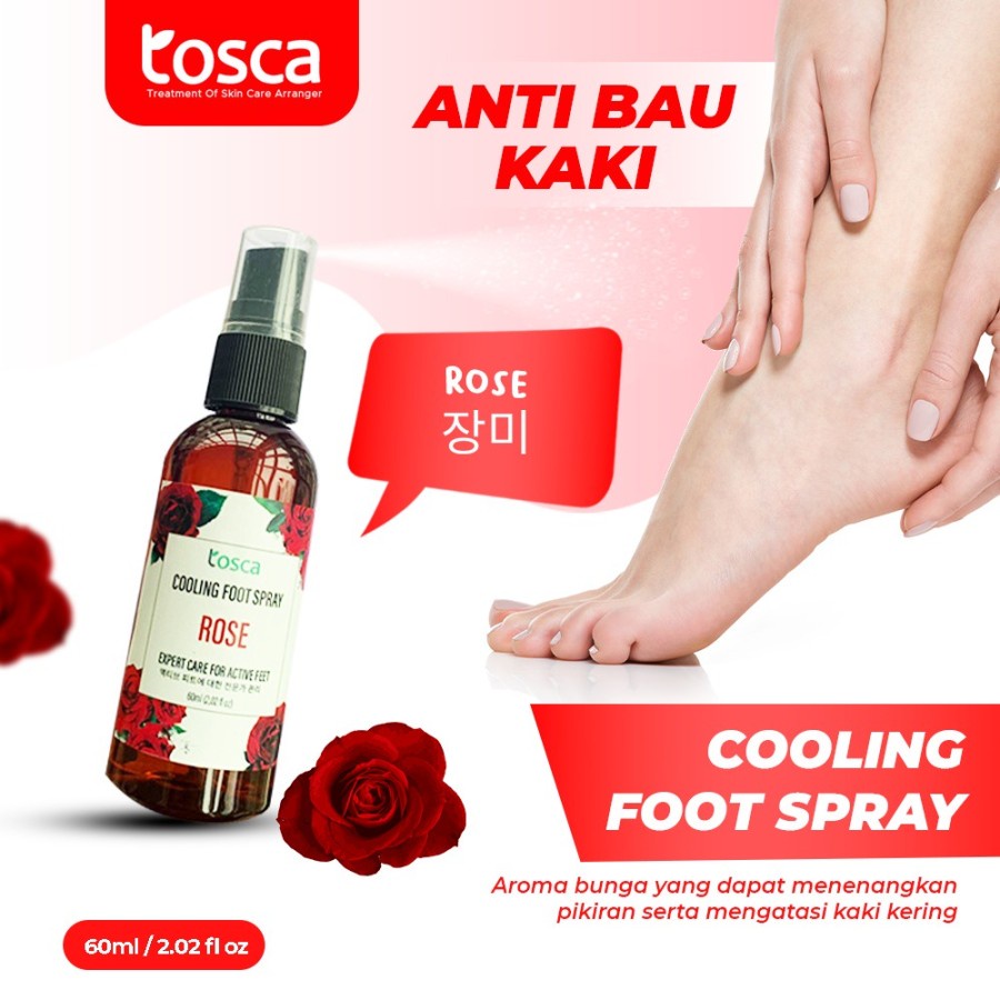 TOSCA Cooling Foot Spray Deodorant Kaki Penghilang Bau Kaki