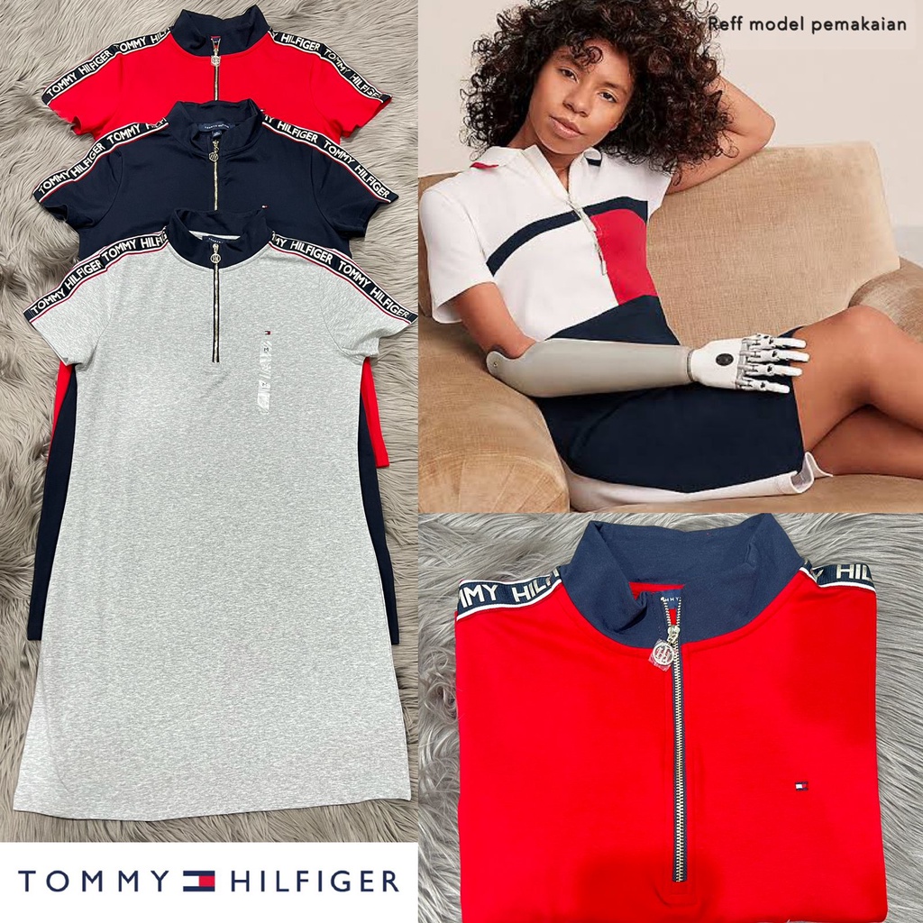 TMH  lace up tshirt dress