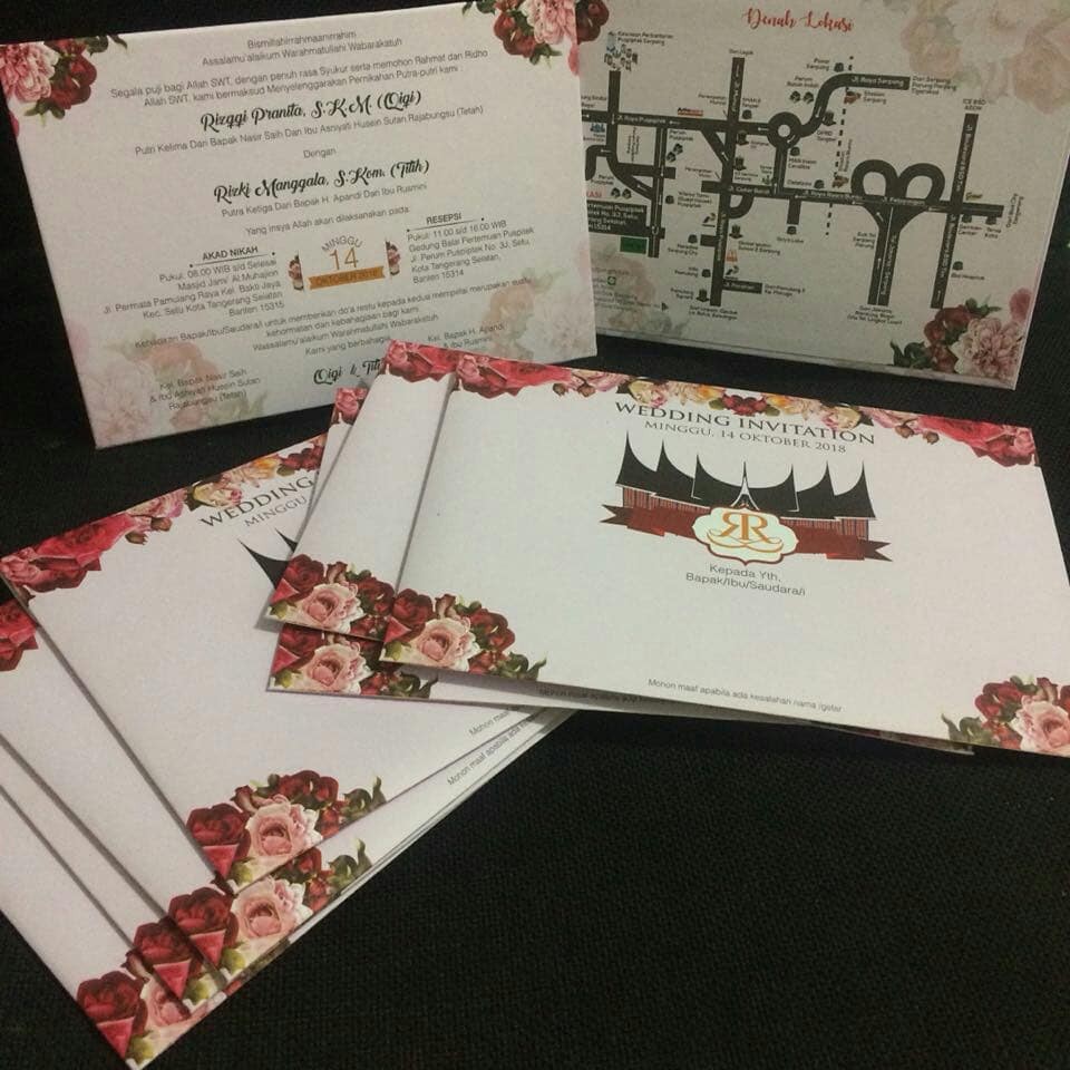 Undangan hard Cover Single Board