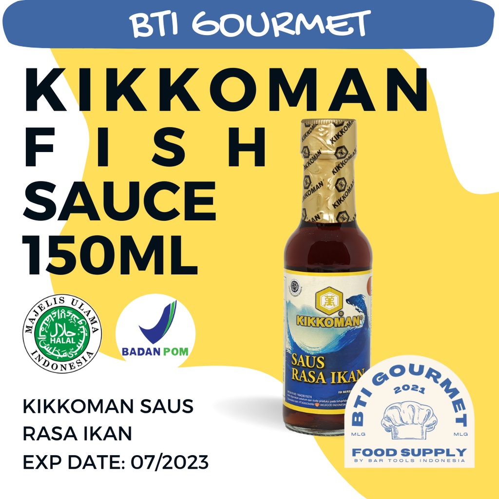 Jual Kikkoman Fish Sauce Saus Ikan Kecap Ikan Halal 150 ml Shopee