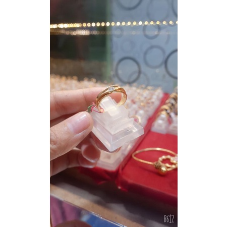 cincin couple emas 700 asli