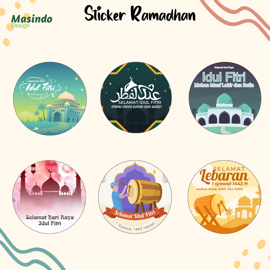 

Label sticker edisi ramadhan idul fitri sudah terpotong tinggal tempel