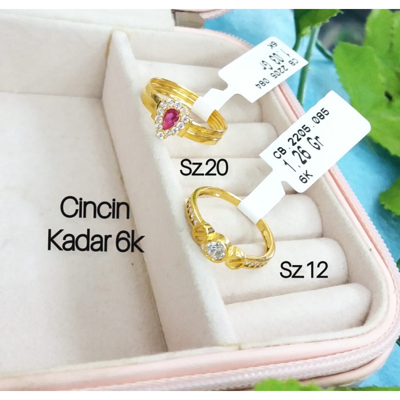 Cincin kadar 300 emas asli variasi ringan murah wanita dewasa